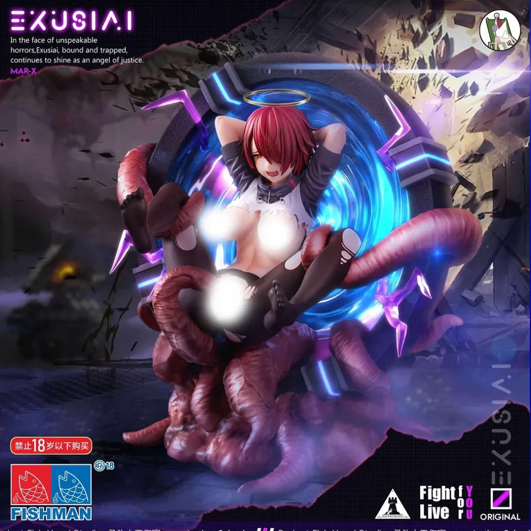 1/6 Scale Exusiai with LED - Arknights Resin Statue - YuTouRen Studio