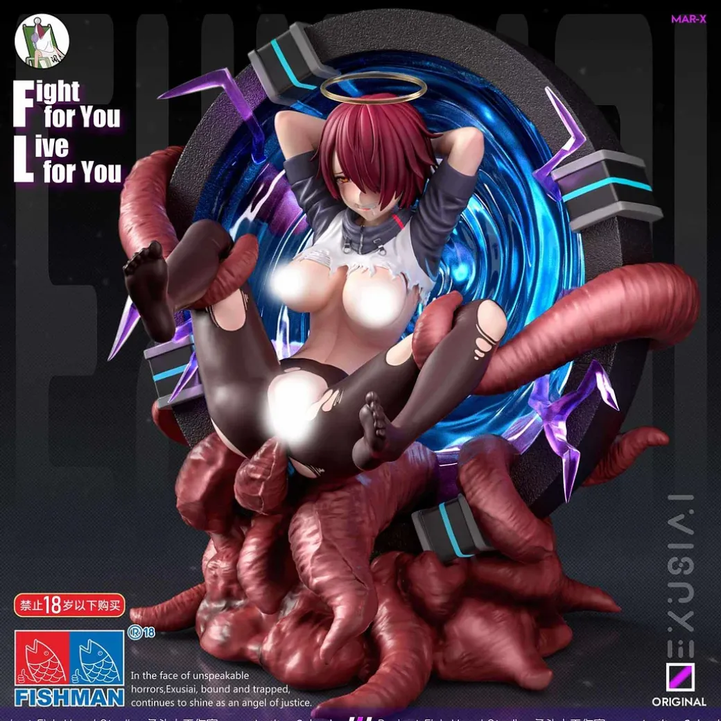 1/6 Scale Exusiai with LED - Arknights Resin Statue - YuTouRen Studio