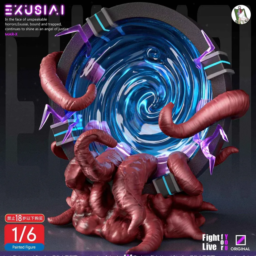 1/6 Scale Exusiai with LED - Arknights Resin Statue - YuTouRen Studio