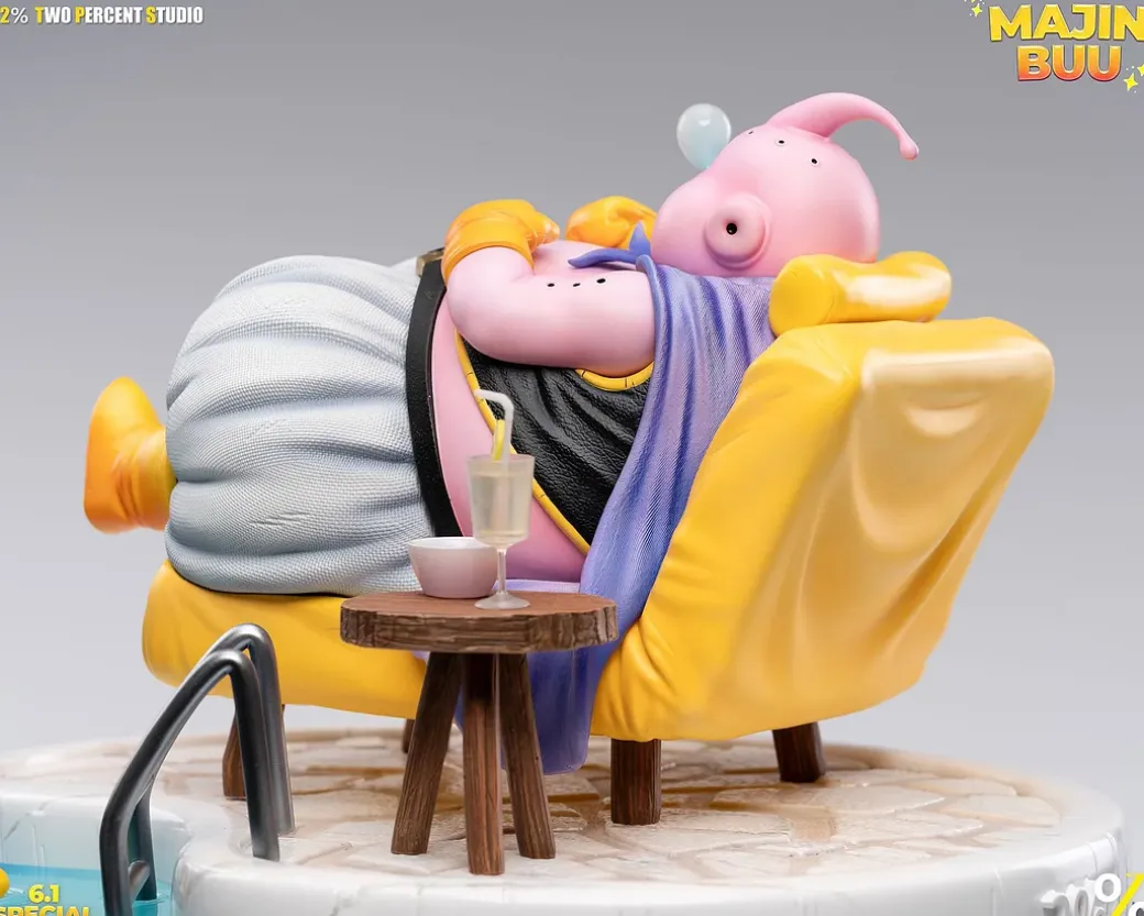 1/6 Scale Fat Buu in Swimpool - Dragon Ball Resin Statue - Two Percent Studio