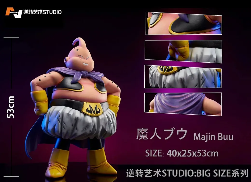 1/3 Scale Fat Majin Buu - Dragon Ball Resin Statue - Reverse Studio