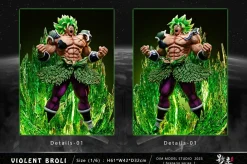 1/6 Scale Fearsome Rampage Legendary Super Saiyan Broly with LED - Dragon Ball Resin Statue - D-M Studios
