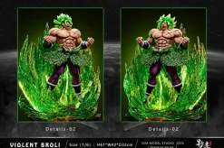 1/6 Scale Fearsome Rampage Legendary Super Saiyan Broly with LED - Dragon Ball Resin Statue - D-M Studios