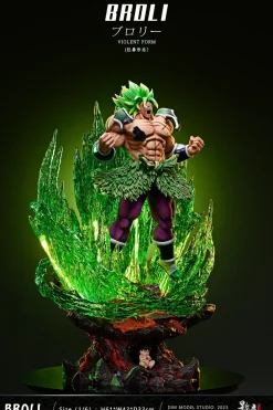 1/6 Scale Fearsome Rampage Legendary Super Saiyan Broly with LED - Dragon Ball Resin Statue - D-M Studios