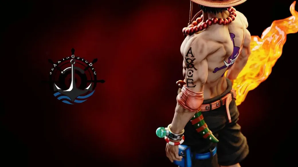 1/3 Scale Fire Fist Portgas D. Ace with LED - ONE PIECE Resin Statue - Sea King Studio