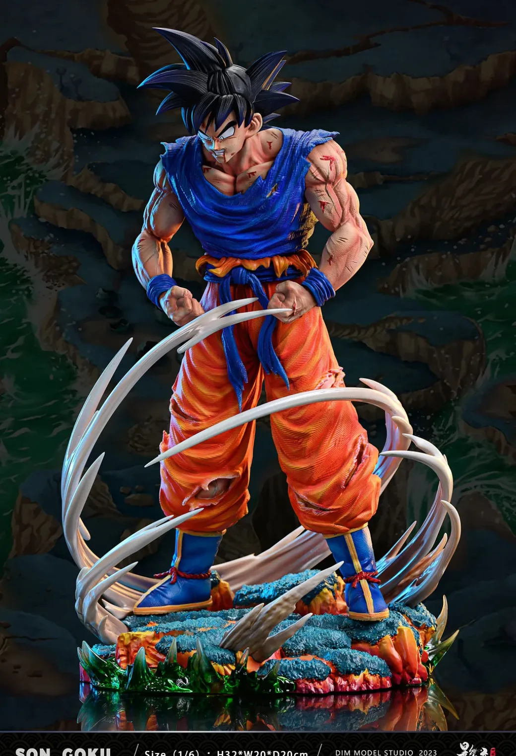 1/6 Scale First Super Saiyan Son Goku - Dragon Ball Resin Statue - D-M Studios
