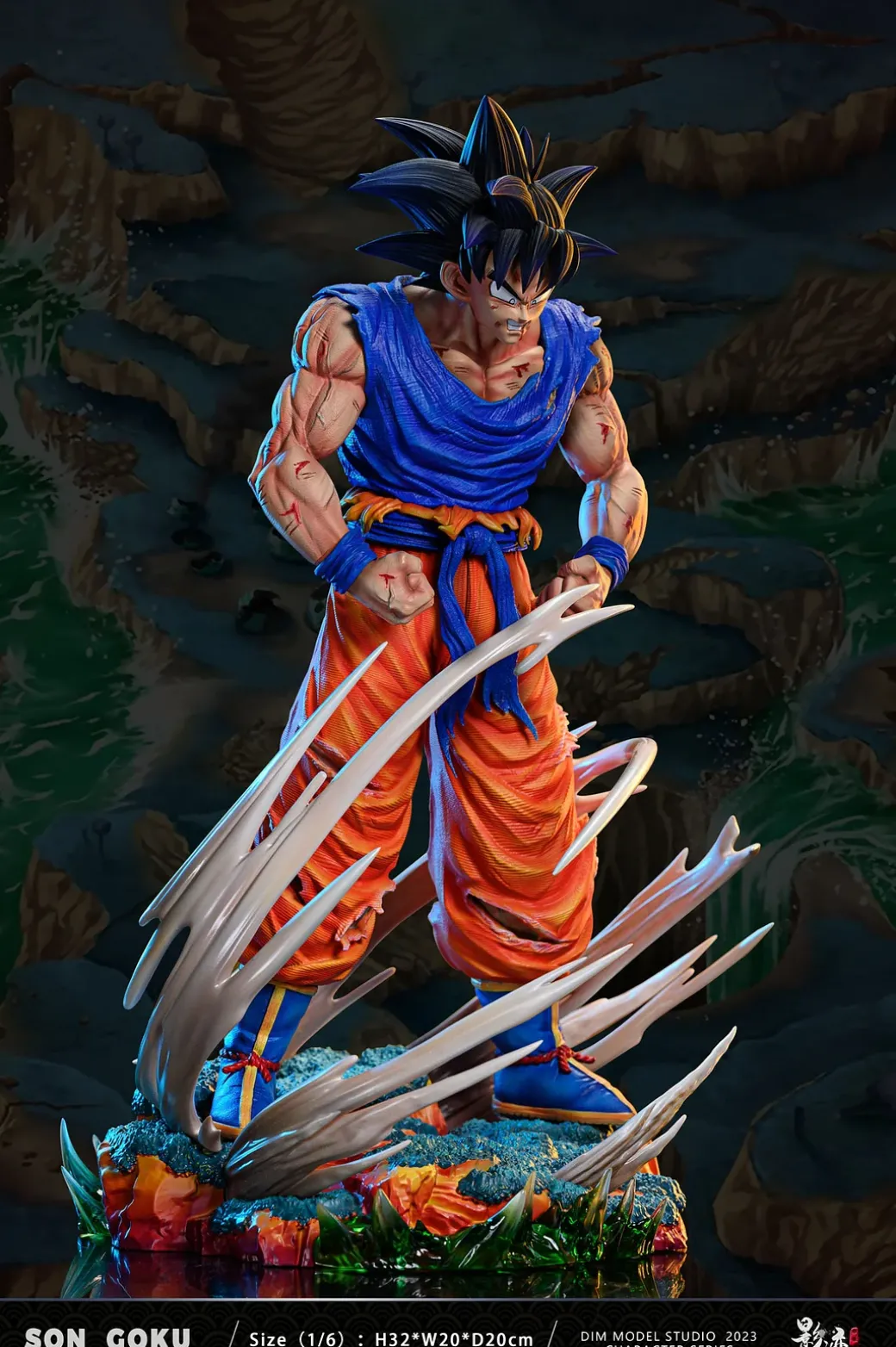 1/6 Scale First Super Saiyan Son Goku - Dragon Ball Resin Statue - D-M Studios