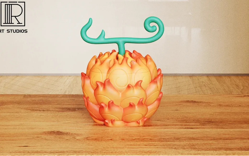 1/1 Scale Flame-Flame Fruit & Gum-Gum Fruit Ashtray - ONE PIECE Resin Statue - RT Studio