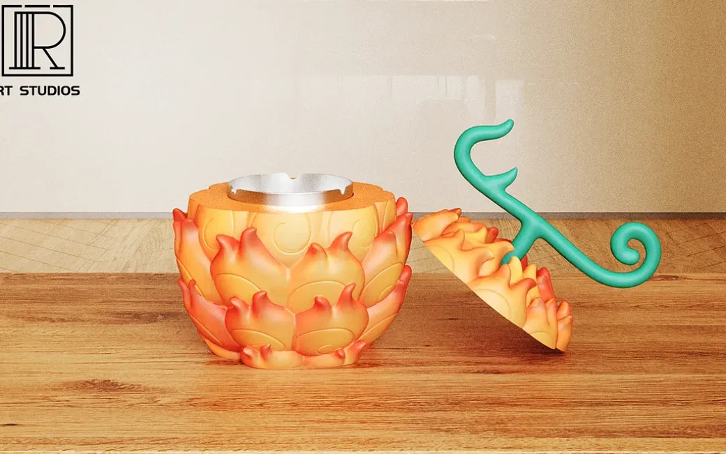 1/1 Scale Flame-Flame Fruit & Gum-Gum Fruit Ashtray - ONE PIECE Resin Statue - RT Studio
