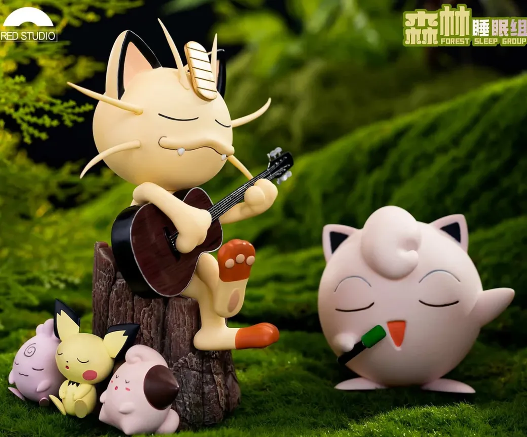 1/10 Scale Forest Sleeping Set - Pokemon Resin Statue - Red Studio