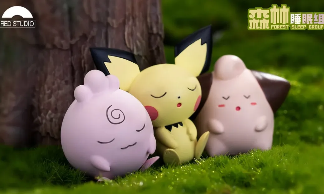 1/10 Scale Forest Sleeping Set - Pokemon Resin Statue - Red Studio