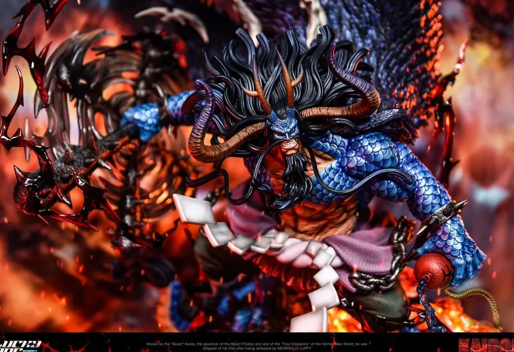 1/6 Scale Four Emperors Beast Form Kaido with LED - ONE PIECE Resin Statue - LuckyDog Studio