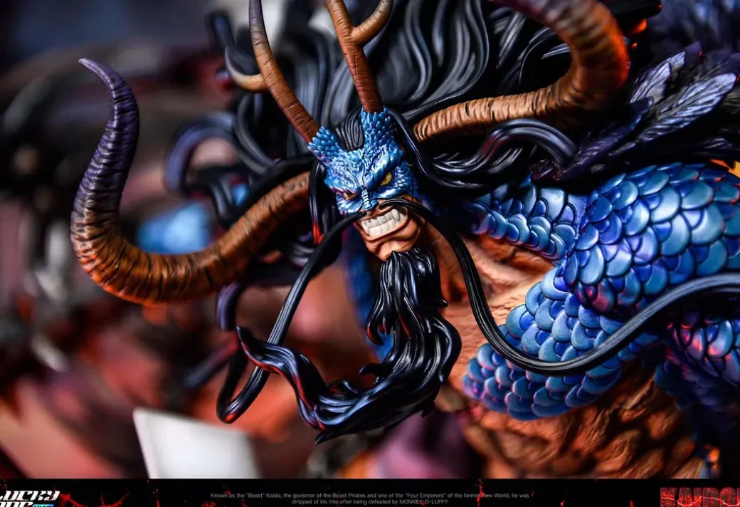 1/6 Scale Four Emperors Beast Form Kaido with LED - ONE PIECE Resin Statue - LuckyDog Studio