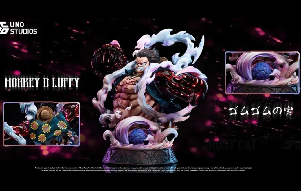 1/4 Scale Gear 4 Monkey D. Luffy Bust Statue - ONE PIECE Resin Statue - UNO Studio