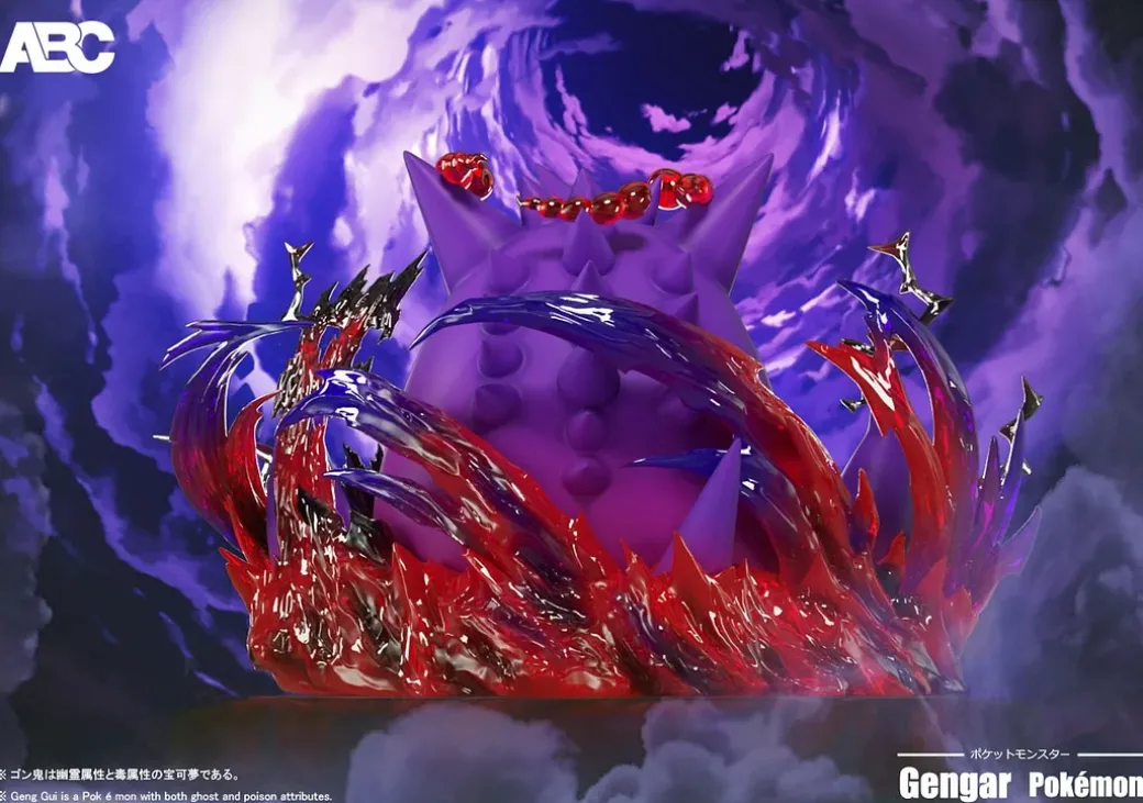 1/100 Scale Gigantamax Gengar - Pokemon Statue - ABC Studio