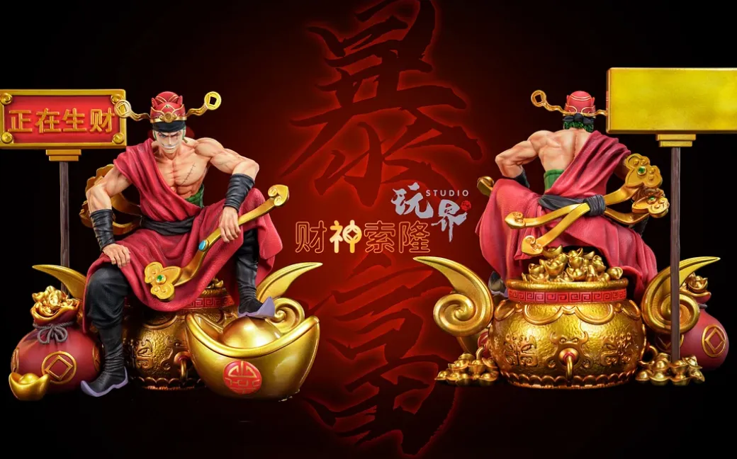 1/7 Scale God of Wealth Roronoa Zoro - ONE PIECE Resin Statue - WanJie Studio
