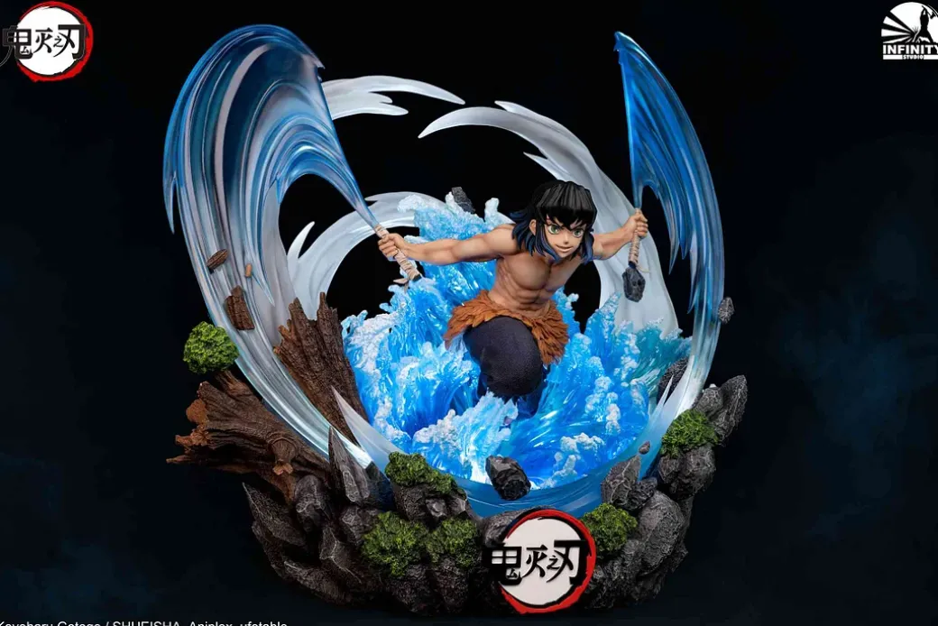 1/4 Scale Hashibira Inosuke with LED - Demon Slayer: Kimetsu No Yaiba Resin Statue - Infinity Studios