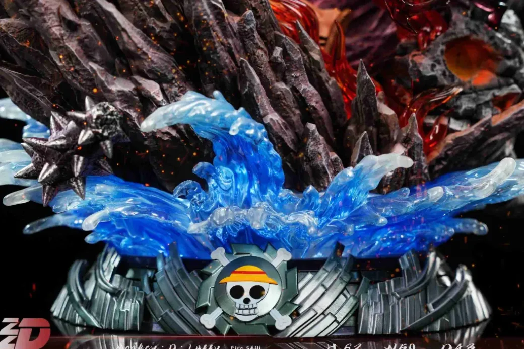 1/6 Scale Hellfire Monkey D. Luffy with LED - ONE PIECE Resin Statue - ZZDD Studios