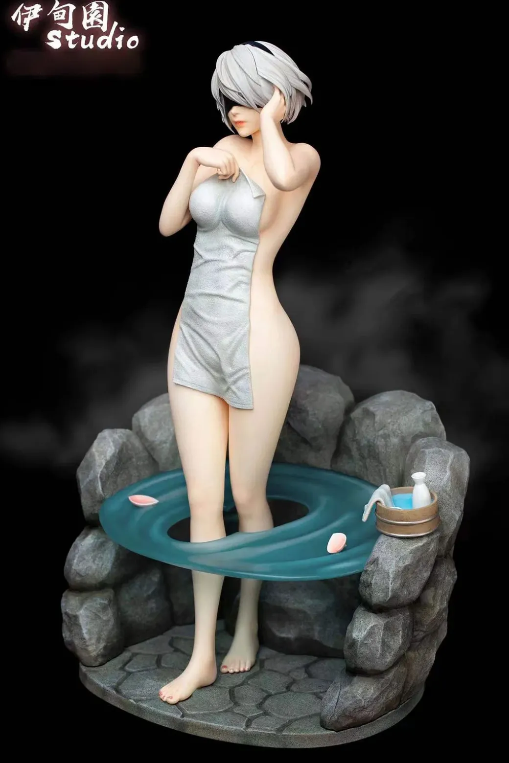 1/6 Scale Hot Springs Ver. YoRHa No.2 Type-B & YoRHa Type-A No.2 - NieR:Automata Resin Statue - YiDianYuan Studio