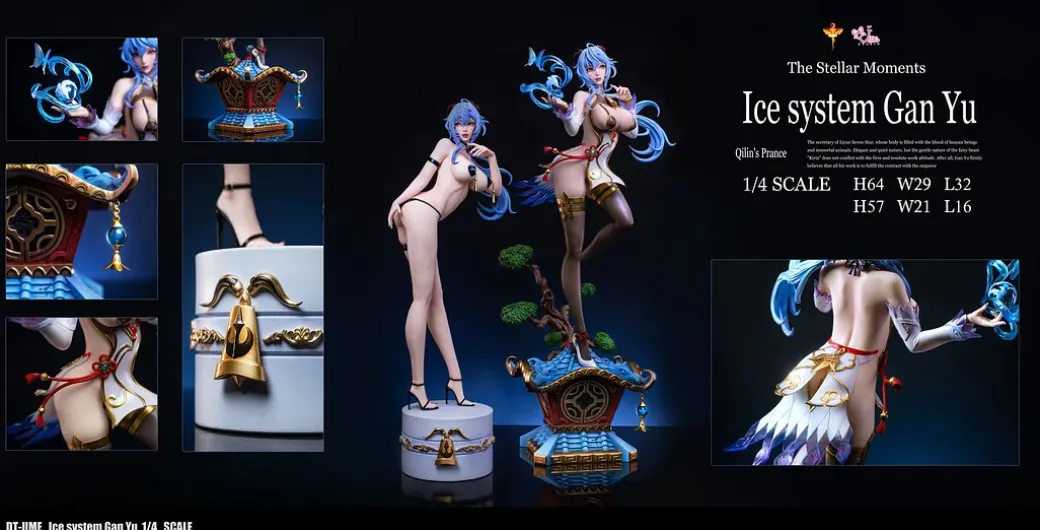 1/4 Scale Ice System Ganyu - Genshin Impact Resin Statue - DT-Studios