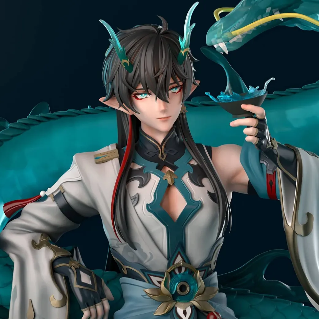 1/6 Scale Imbibitor Lunae Dan Heng - Honkai: Star Rail Resin Statue - LingYaoLing Studio