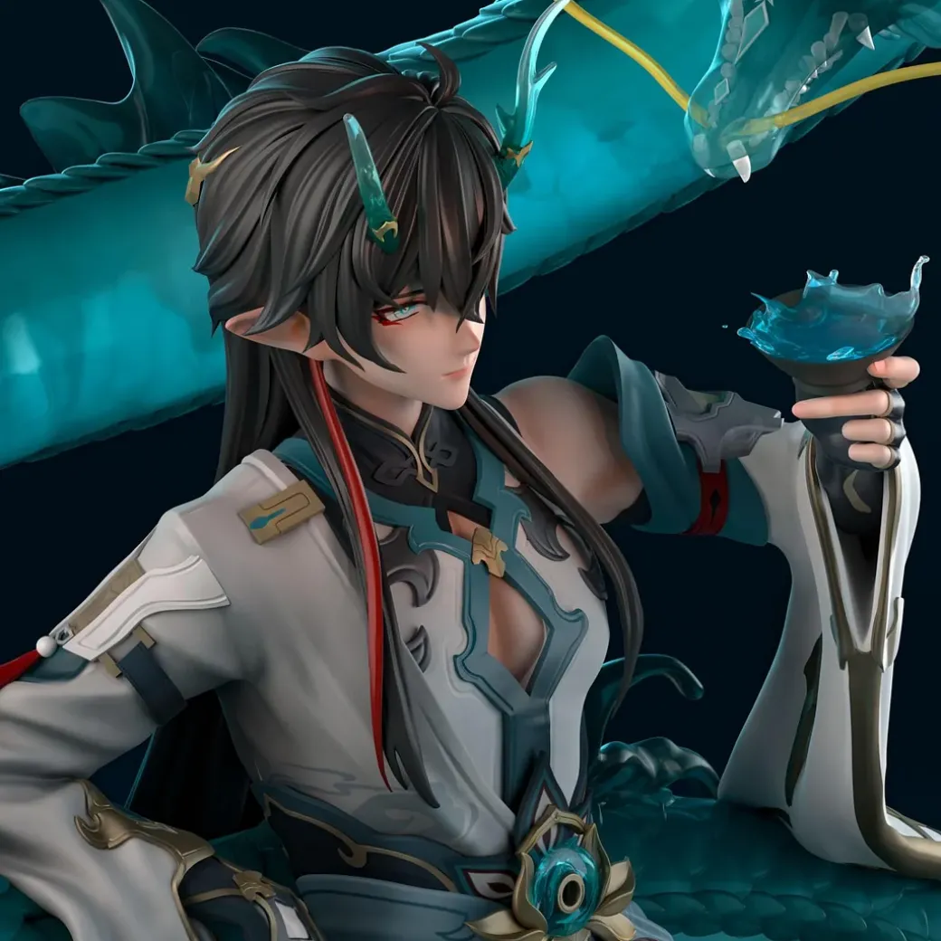 1/6 Scale Imbibitor Lunae Dan Heng - Honkai: Star Rail Resin Statue - LingYaoLing Studio