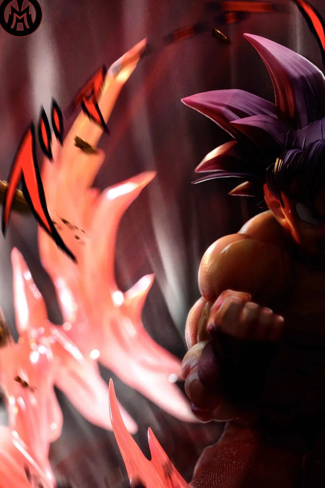 1/6 Scale Kaio-ken x3 Son Goku - Dragon Ball Resin Statue - MM Studios