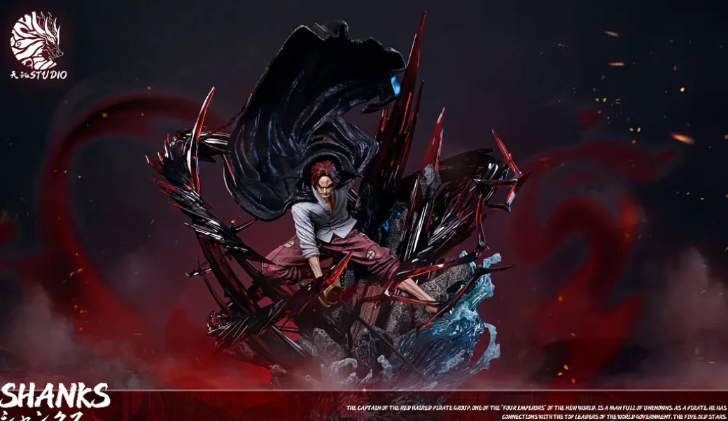1/6 Scale Kamusari Red Hair Pirates Shanks & POP Scale Beast Form Shanks - ONE PIECE Resin Statue - TianJi Studios