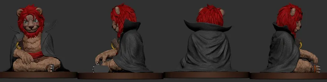 1/6 Scale Kamusari Red Hair Pirates Shanks & POP Scale Beast Form Shanks - ONE PIECE Resin Statue - TianJi Studios
