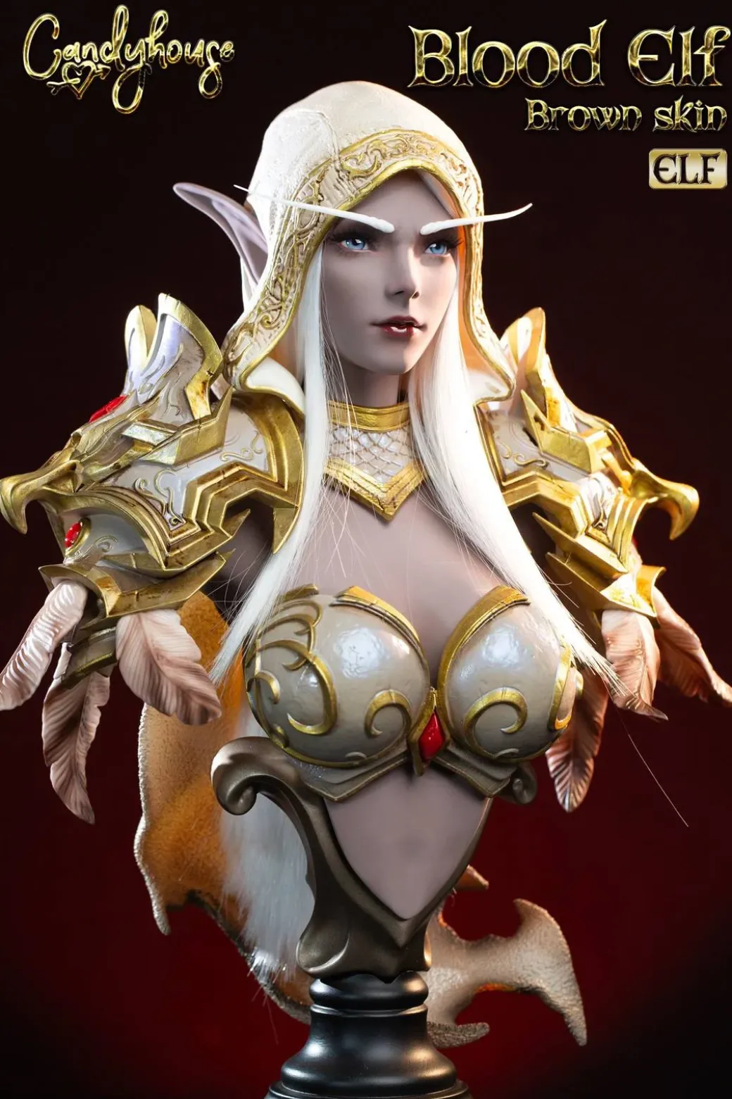 1/3 Scale Lady Sylvanas Windrunner Bust Statue - World of Warcraft Resin Statue - CandyHouse Studio
