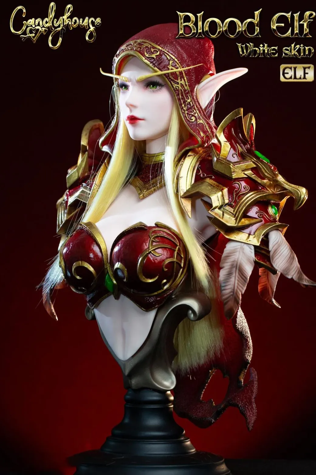 1/3 Scale Lady Sylvanas Windrunner Bust Statue - World of Warcraft Resin Statue - CandyHouse Studio