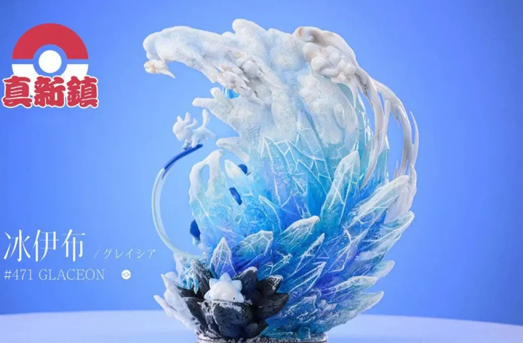 1/10 Scale Leafeon, Glaceon & Sylveon - Pokemon Resin Statue - ZhenXinZhen Studios