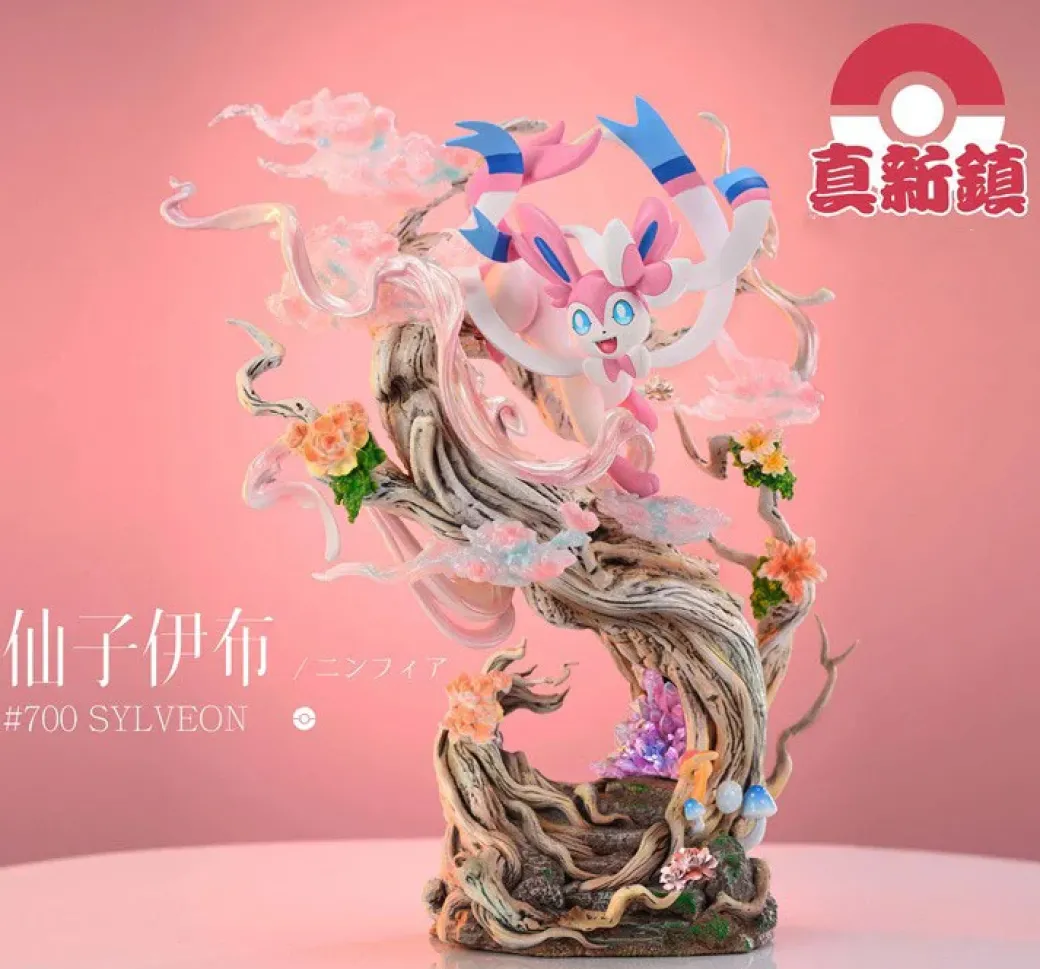 1/10 Scale Leafeon, Glaceon & Sylveon - Pokemon Resin Statue - ZhenXinZhen Studios