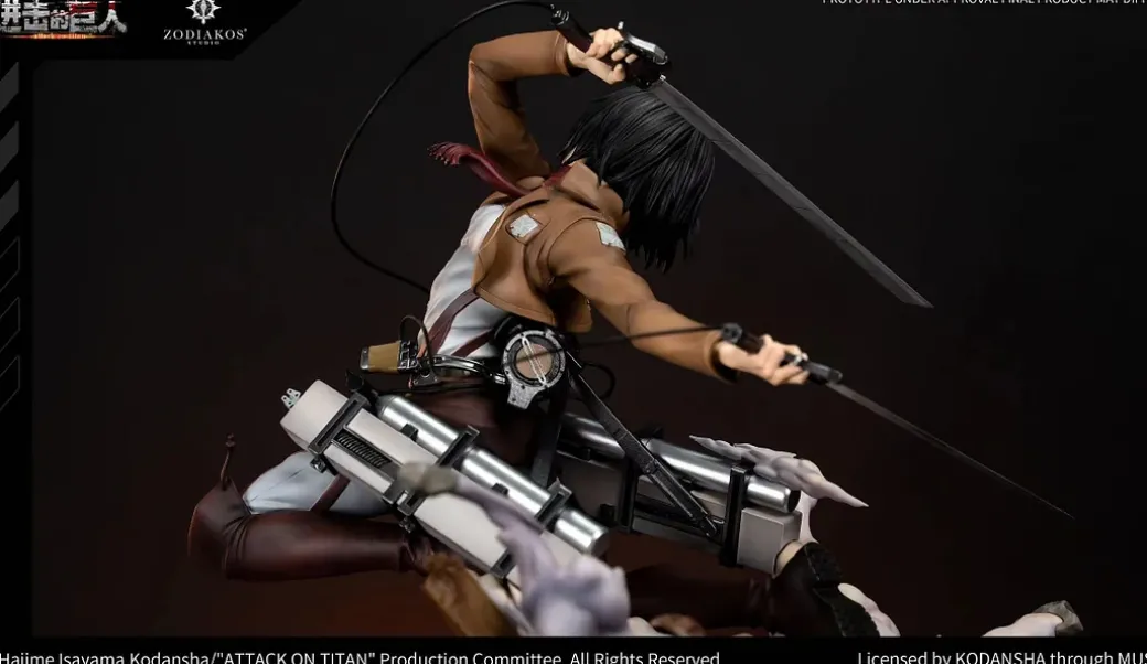 1/6 Scale Licensed Mikasa Ackerman - Attack on Titan Resin Statue - Zodiakos Studios