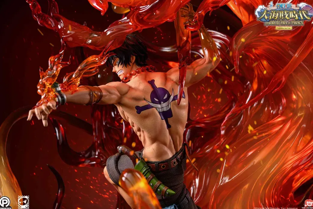 1/6 Scale Licensed Portgas D. Ace VS Blackbeard Marshall D. Teach - ONE PIECE Resin Statue - Penguin Toys Studio