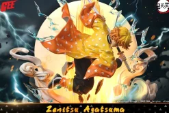 1/5 Scale Licensed Thunderclap and Flash Agatsuma Zenitsu with LED - Demon Slayer: Kimetsu No Yaiba Resin Statue - GEE Studios