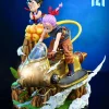 1/6 Scale Little Son Goku & Bulma with LED - Dragon Ball Resin Statue - TZT Studio