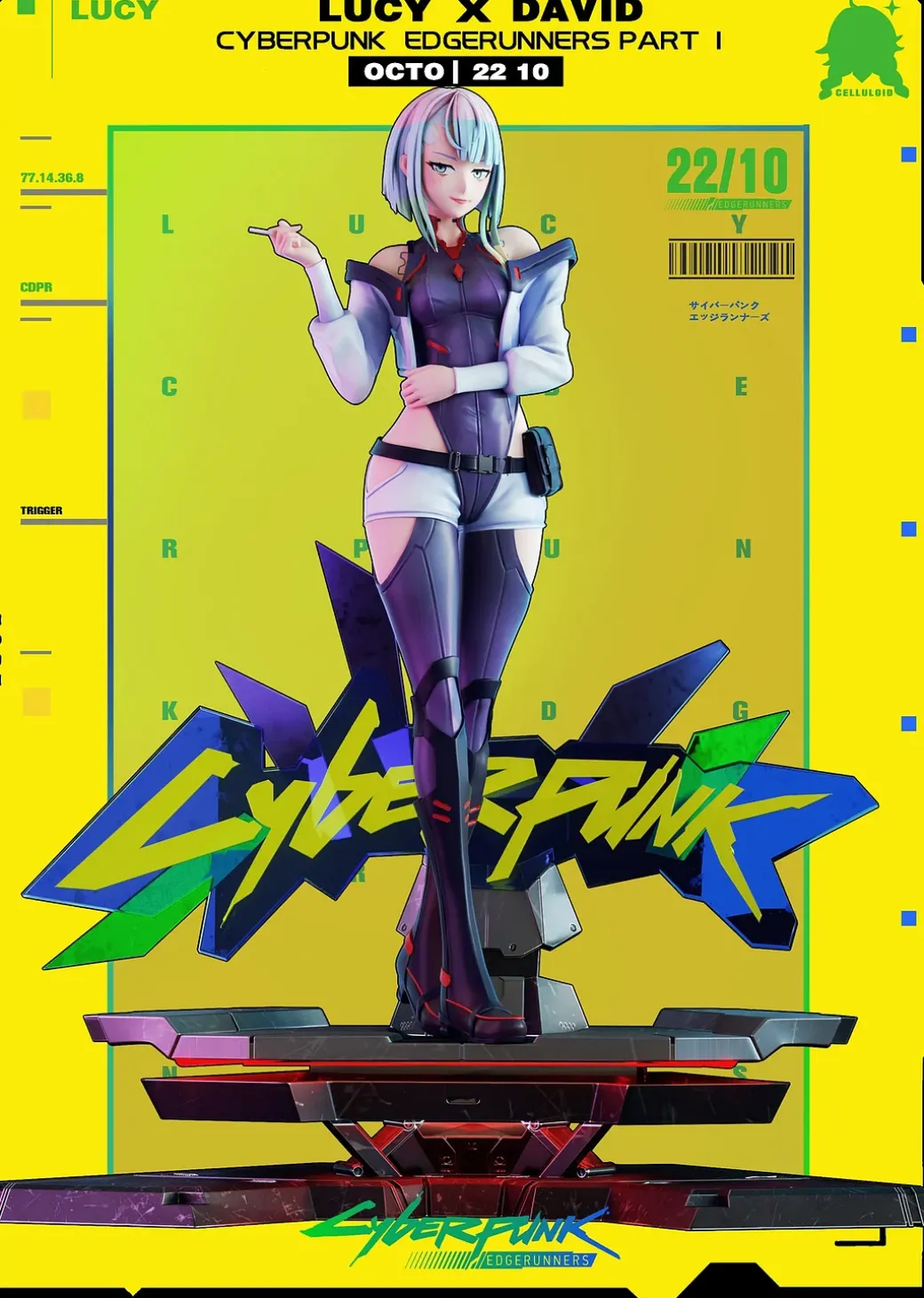 1/6 Scale Lucyna Kushinada - Cyberpunk: Edgerunners Resin Statue - Celluloid Studio