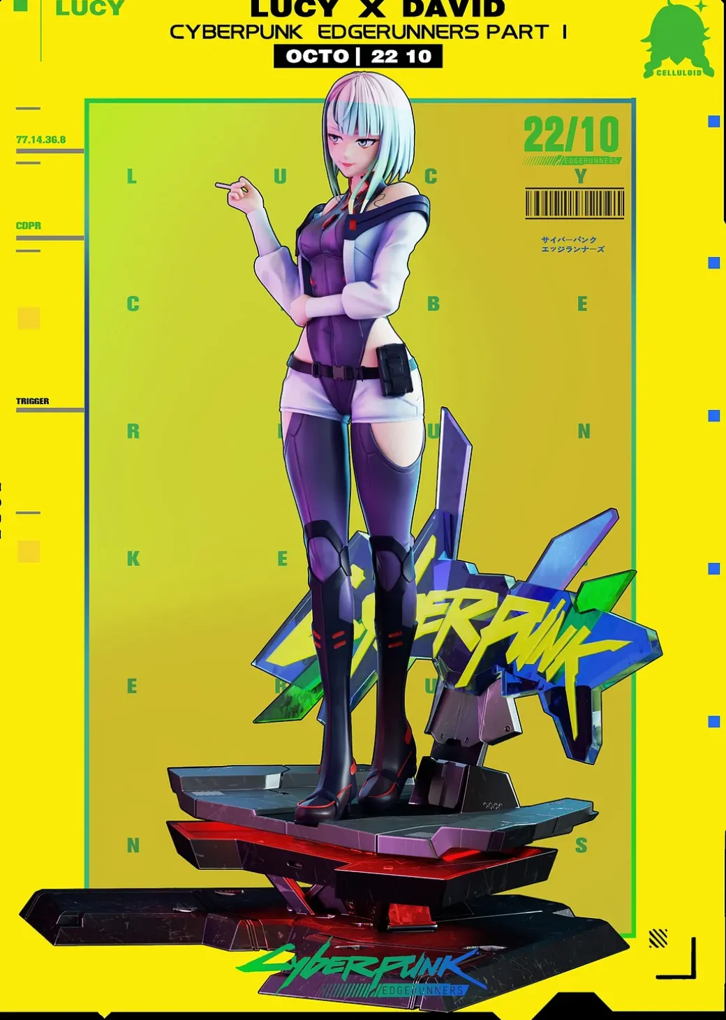 1/6 Scale Lucyna Kushinada - Cyberpunk: Edgerunners Resin Statue - Celluloid Studio