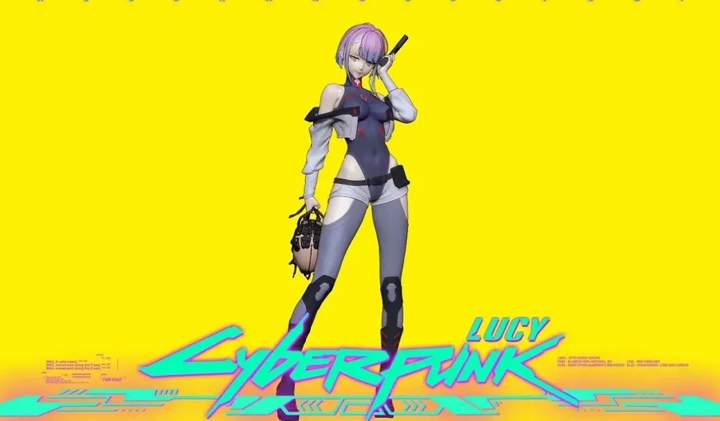 1/6 Scale Lucyna Kushinada with LED - Cyberpunk: Edgerunners Resin Statue - Fallen Angel Studio