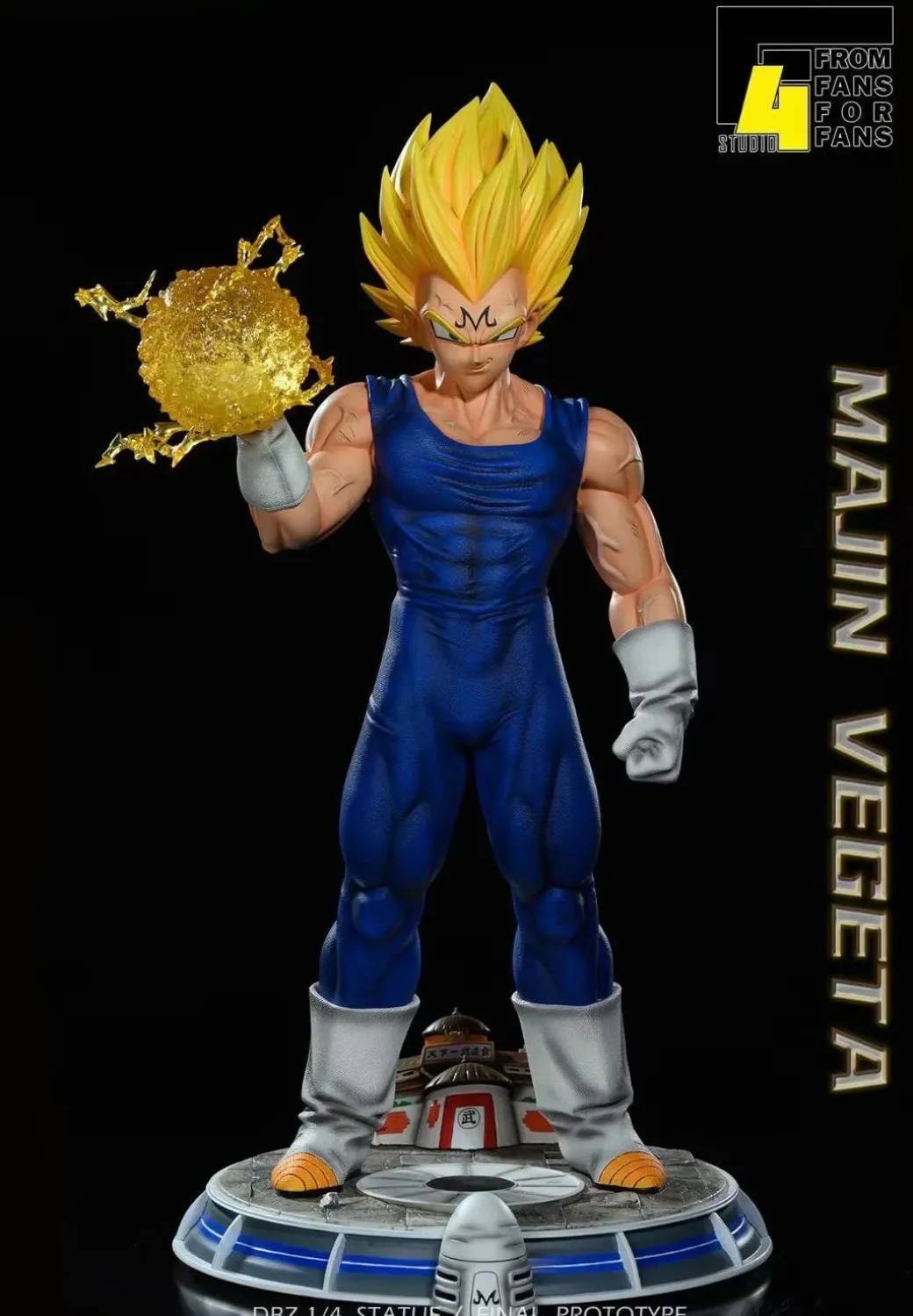 1/4 Scale Majin Vegeta with LED - Dragon Ball Resin Statue - F4 Studios
