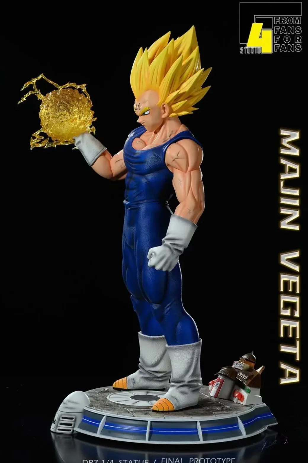 1/4 Scale Majin Vegeta with LED - Dragon Ball Resin Statue - F4 Studios