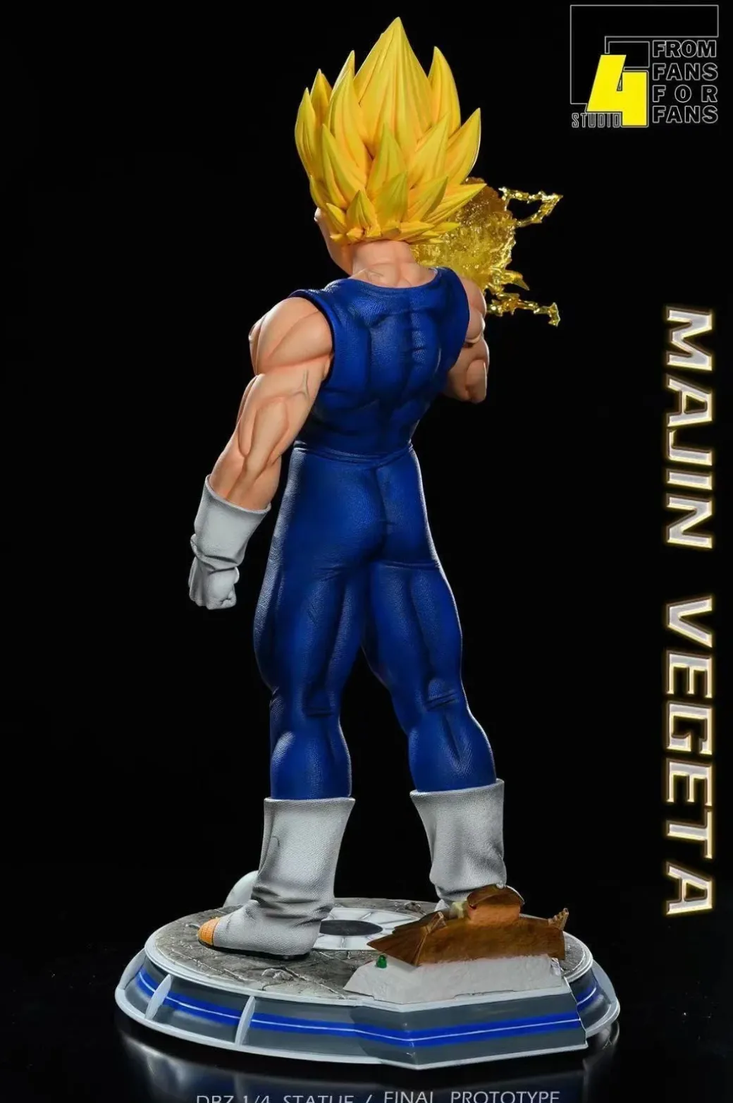 1/4 Scale Majin Vegeta with LED - Dragon Ball Resin Statue - F4 Studios