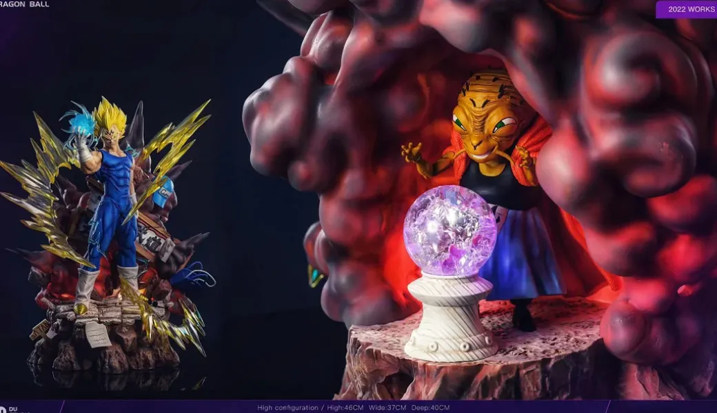 1/6 Scale Majin Vegeta with LED - Dragon Ball Resin Statue - Du-Studio