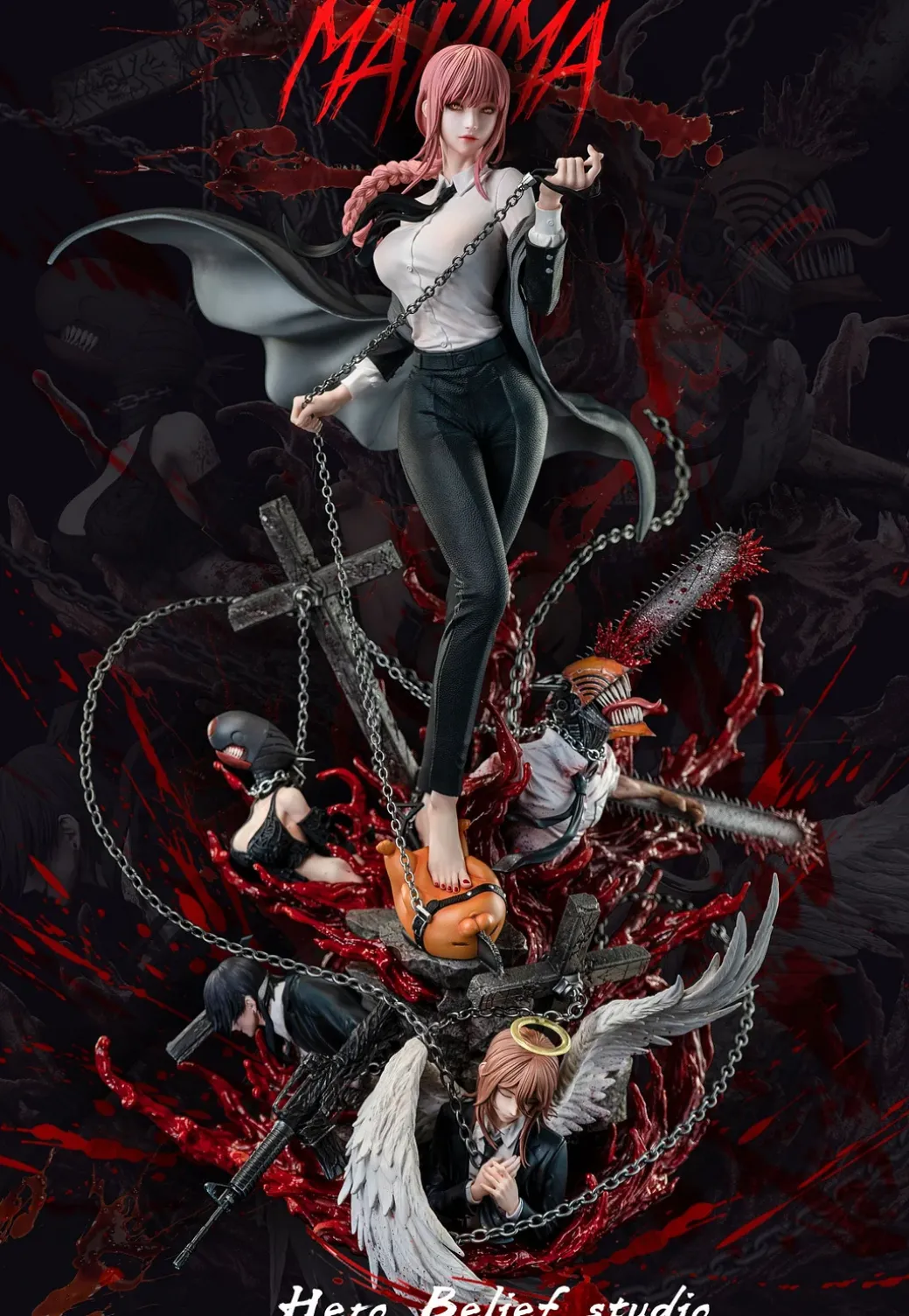 1/4 Scale Makima - Chainsaw Man Resin Statue - Hero Belief Studios