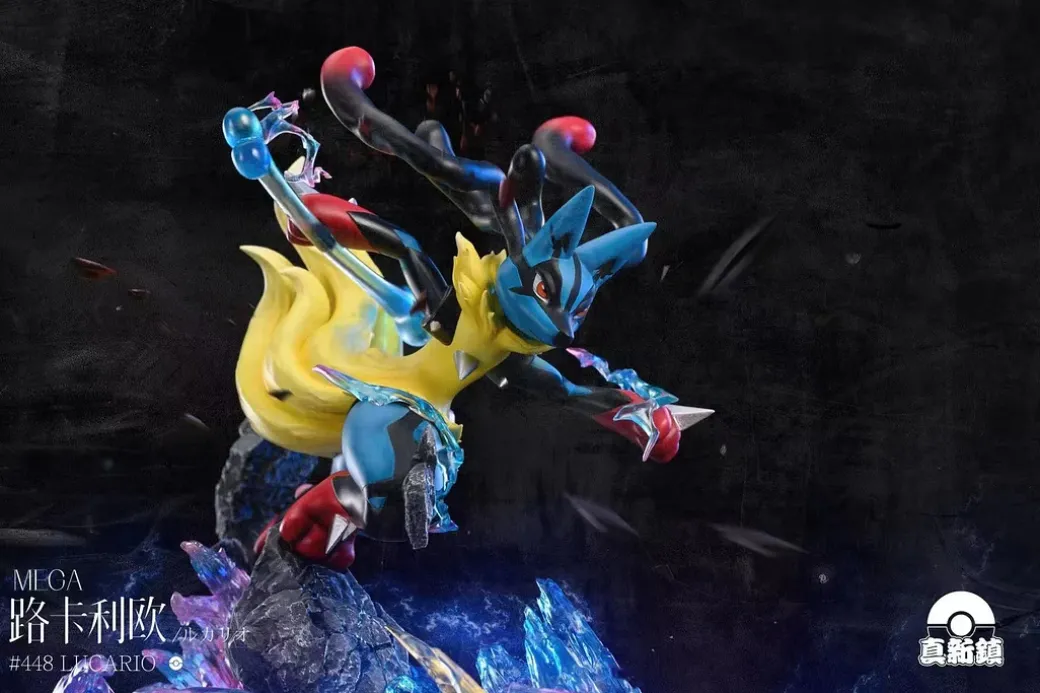 1/10 Scale Mega Evolution Series 001 Mega Lucario with LED - Pokemon Resin Statue - ZhenXinZhen Studios