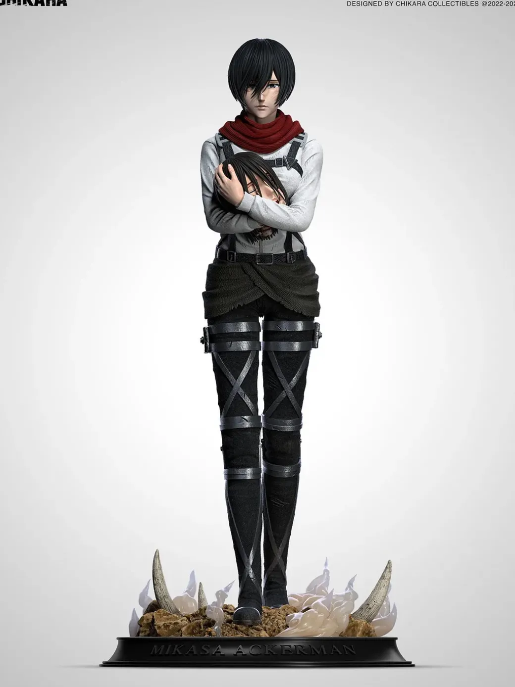 1/6 Scale Mikasa Ackerman Goodbye Eren Jaeger - Attack On Titan Resin Statue - CHIKARA Studios