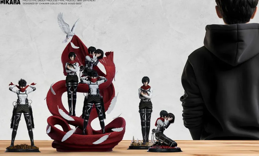 1/6 Scale Mikasa Ackerman Goodbye Eren Jaeger - Attack On Titan Resin Statue - CHIKARA Studios