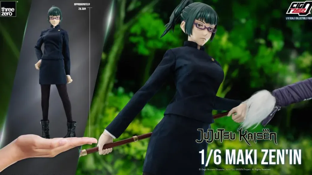 1/6 Scale Movable FigZero Series Maki Zenin - Jujutsu Kaisen Official Statue - THREEZERO