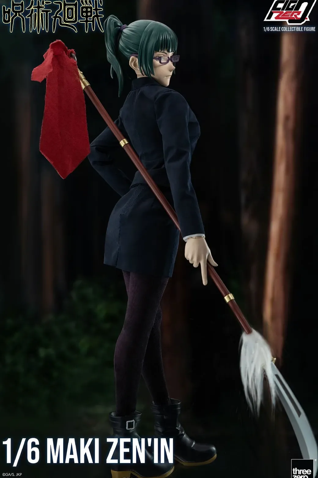 1/6 Scale Movable FigZero Series Maki Zenin - Jujutsu Kaisen Official Statue - THREEZERO